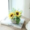 Artificial Flowers Kit with Pot, Combination of Fake Silk Sunflowers and Greenery,Small Plant Potted Decor for Offices,Bookshelf,Bedroom, Living Room,Party,Wedding Decorations…